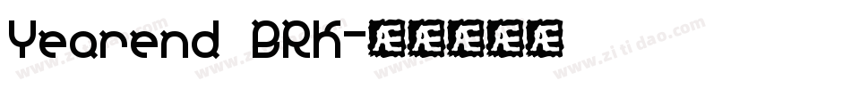 Yearend BRK字体转换